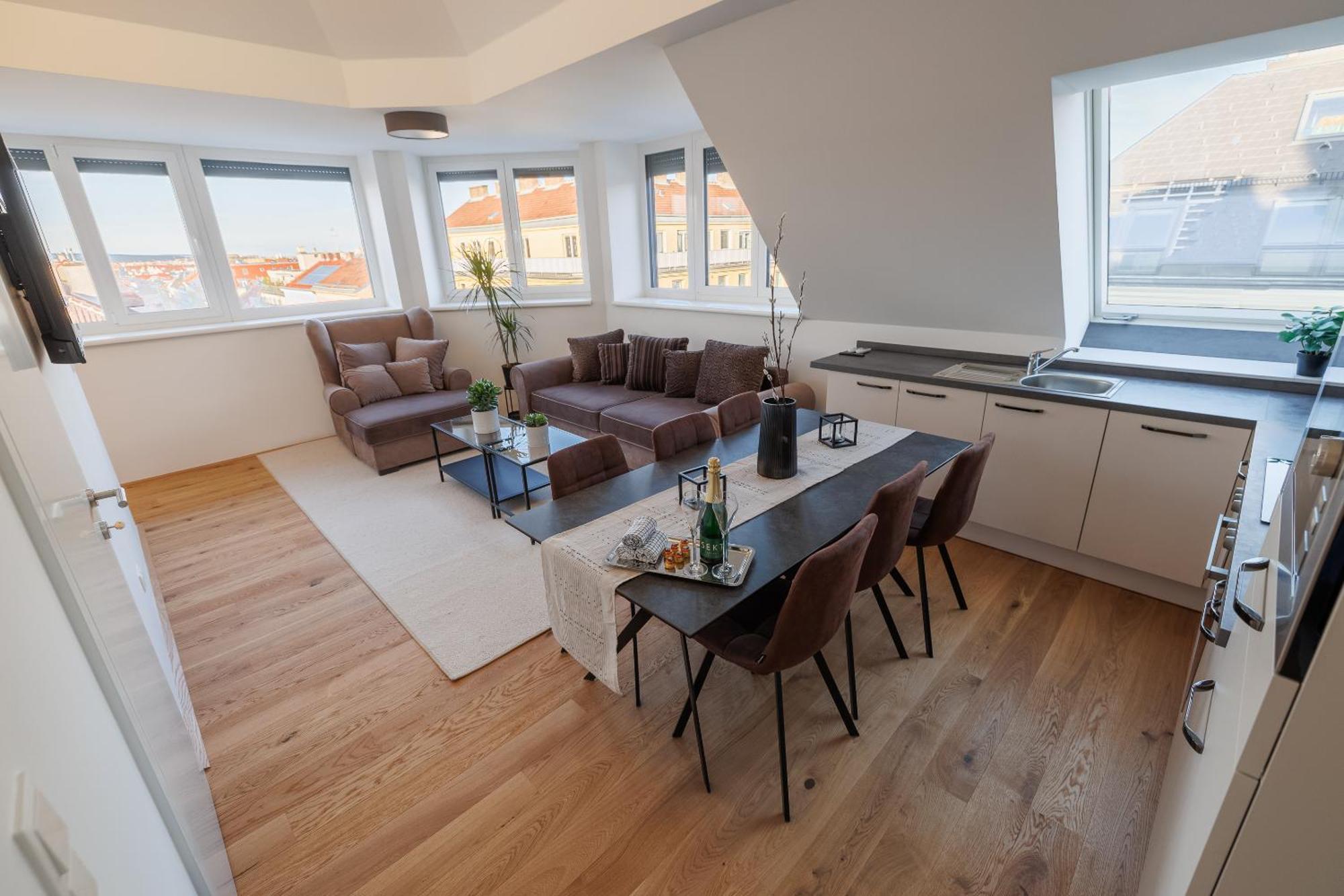 Symphony Apartments 40 - Modern Loft With Terrace And Grill In Central Location Vienna Esterno foto